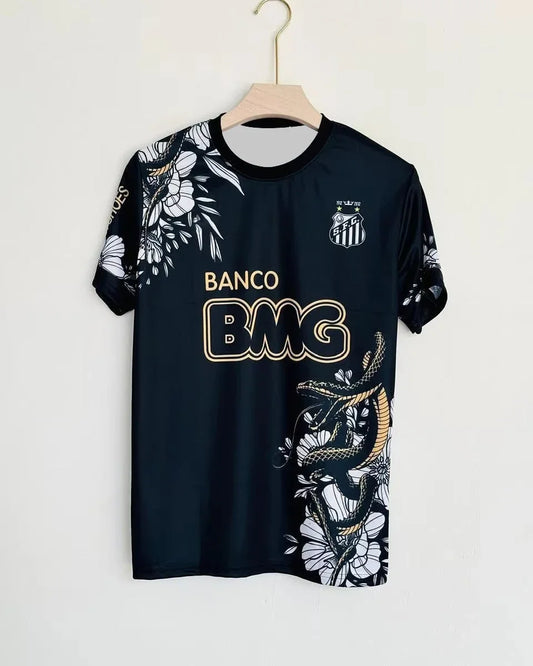 2025 Vintage Santos Family Football Jersey Classic Vintage 11-12 Santossi Family Quick Dry Football Jersey Neymar Men Clothing